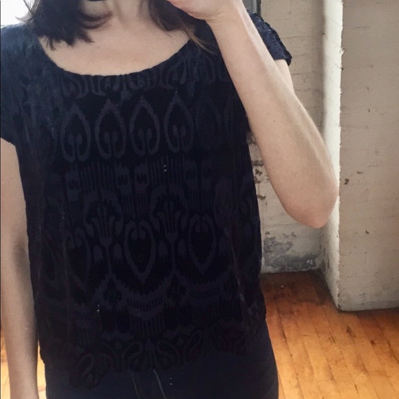 Velvet burnout top - Picture 2 of 10